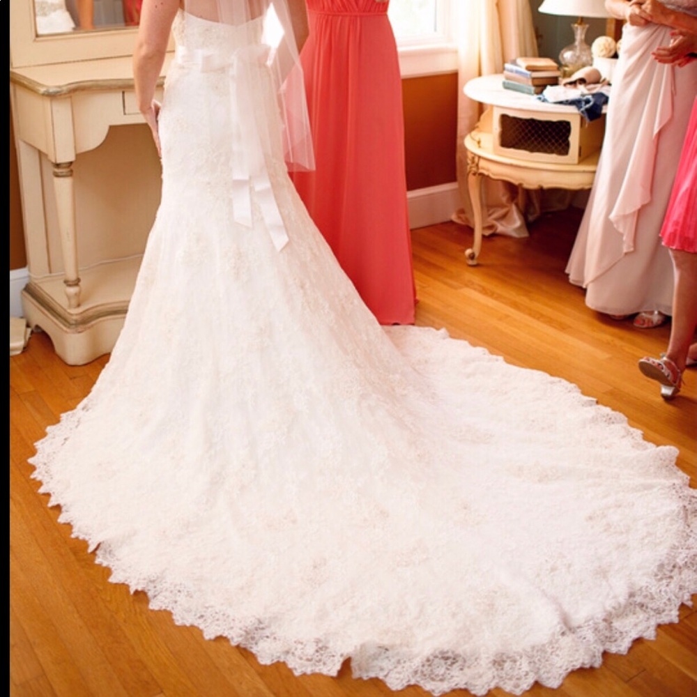 Alyne Lace Wedding Fit & Flare Wedding Dress